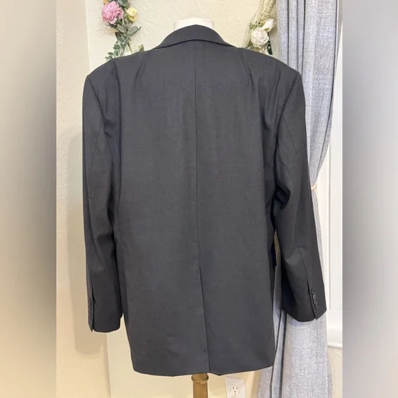 NEW BROOKS BROTHERS 346 Stretch Dark Gray Suit Jacket Size 46R -Retails $648 - Picture 3 of 9